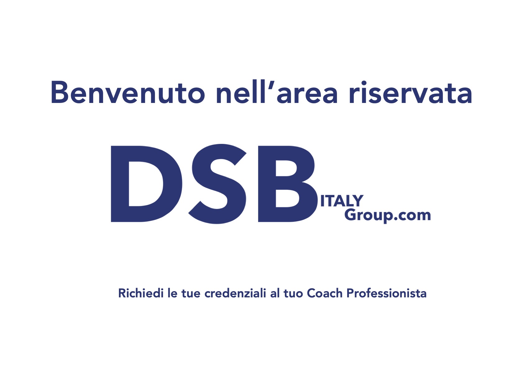 AREA RISERVATA DSB ITALY Group